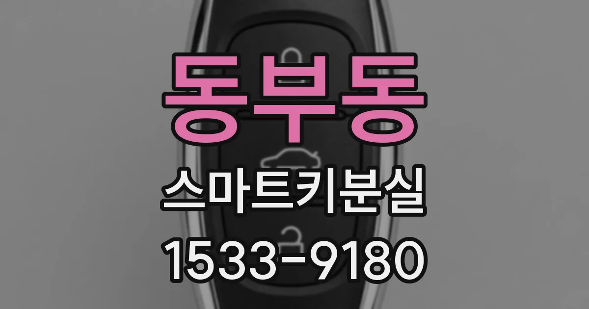 동부동 스마트키분실