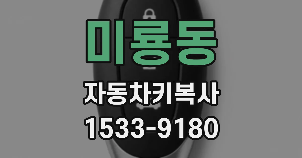미룡동 자동차키복사
