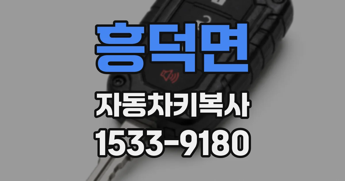 흥덕면 자동차키복사