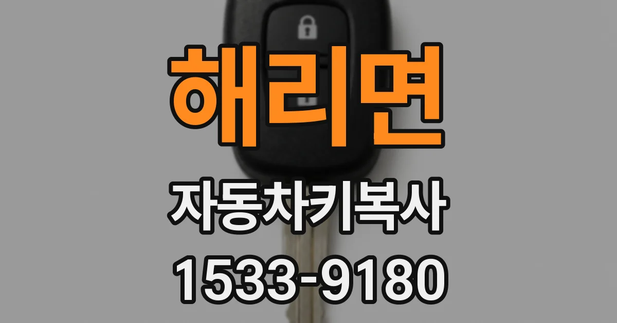 해리면 자동차키복사