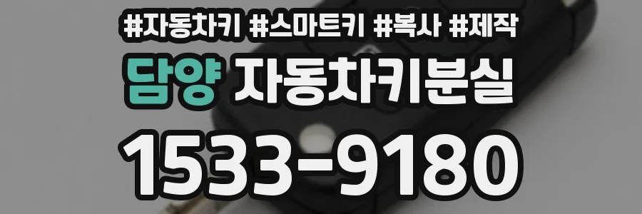 담양 자동차키분실