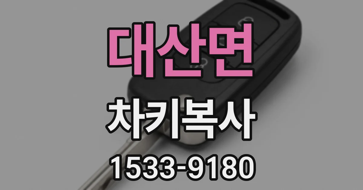대산면 차키복사