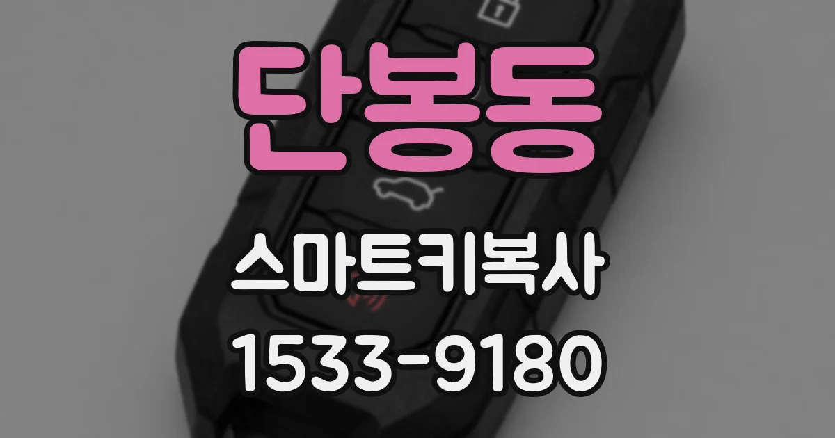 단봉동 스마트키복사