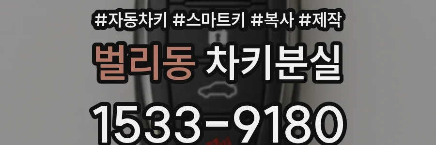 벌리동 차키분실