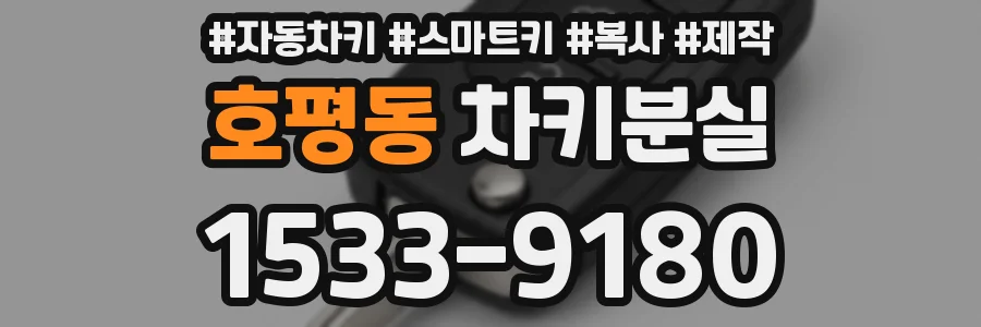 호평동 차키분실