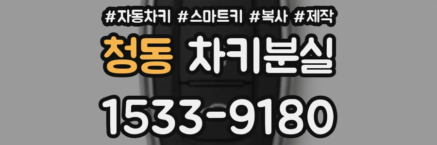 청동 차키분실