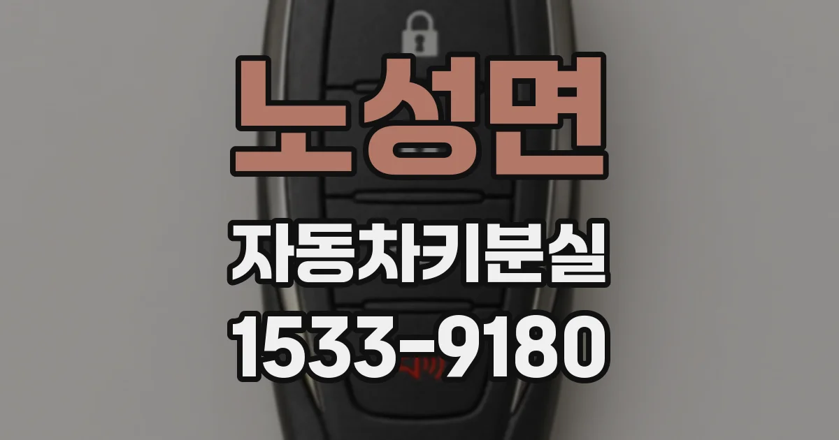 노성면 자동차키분실