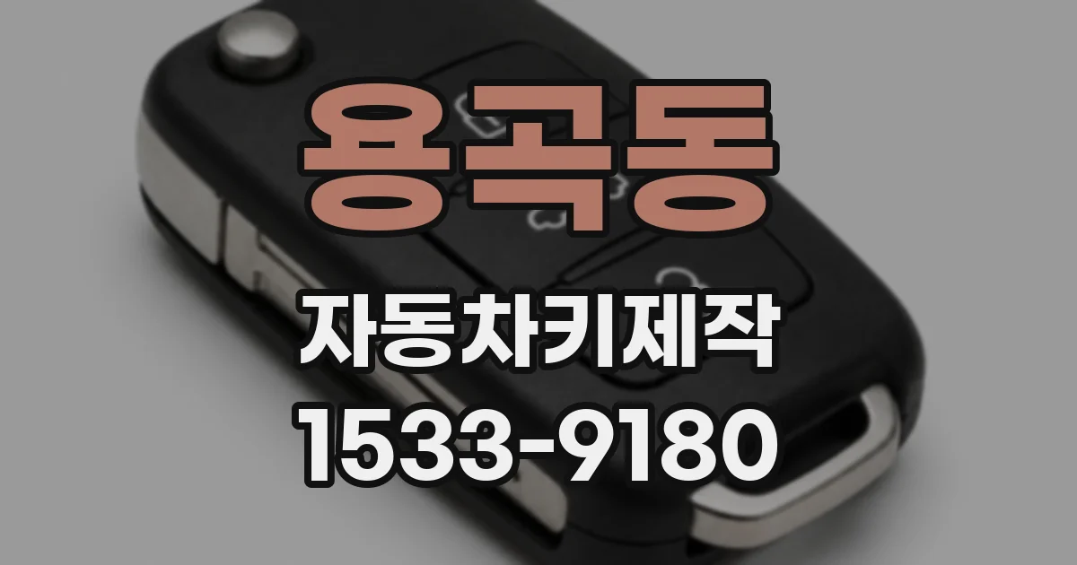 용곡동 자동차키제작