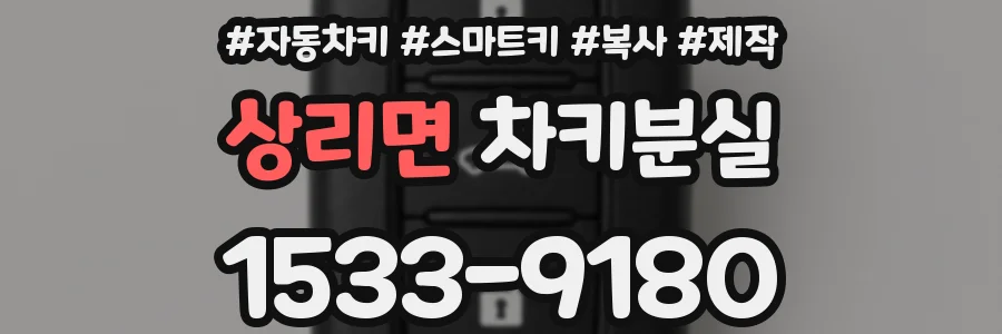 상리면 차키분실