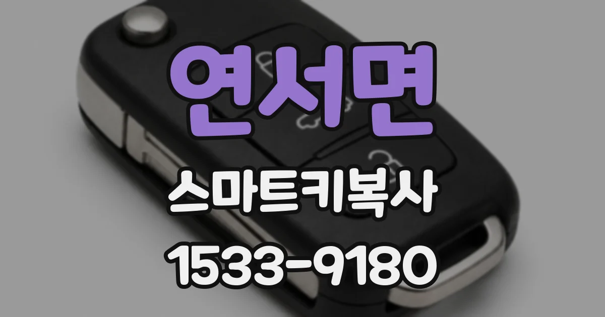 연서면 스마트키복사