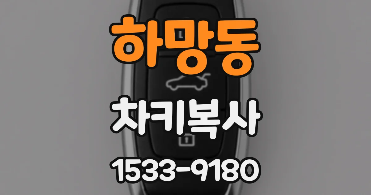 하망동 차키복사