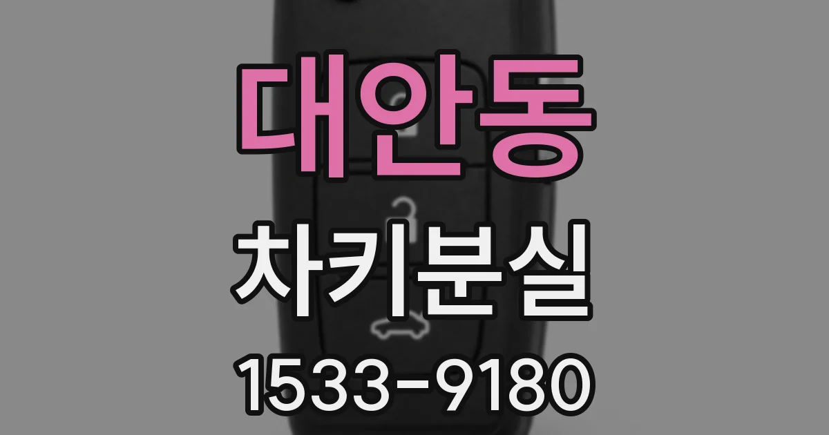 대안동 차키분실