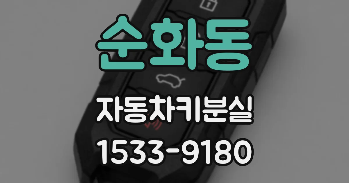 순화동 자동차키분실