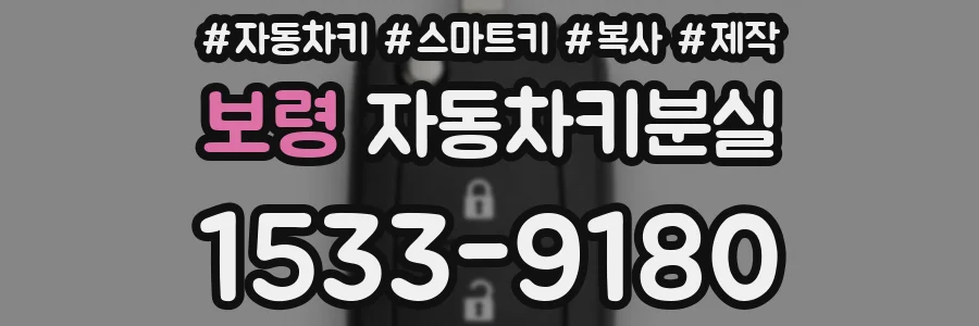 보령 자동차키분실