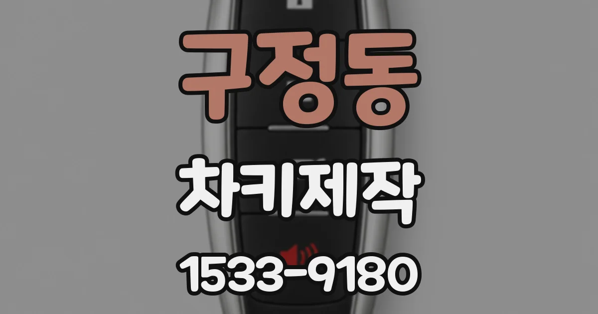 구정동 차키제작
