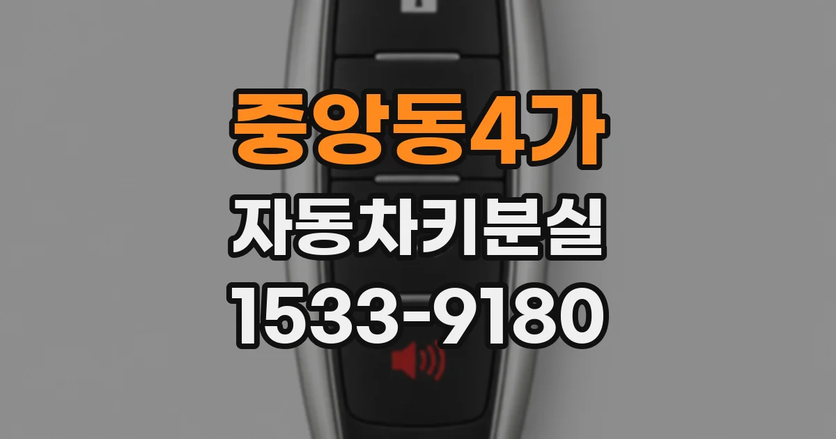 중앙동4가 자동차키분실