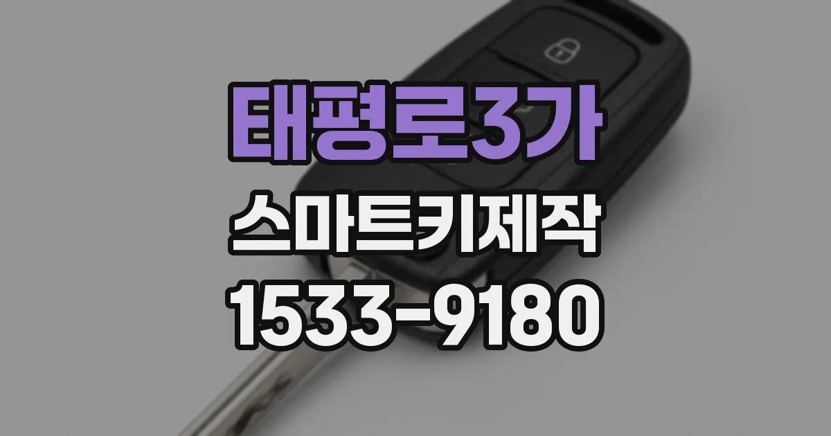 태평로3가 스마트키제작