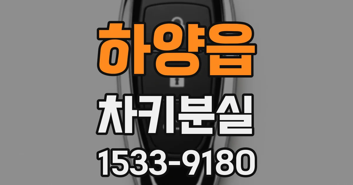 하양읍 차키분실