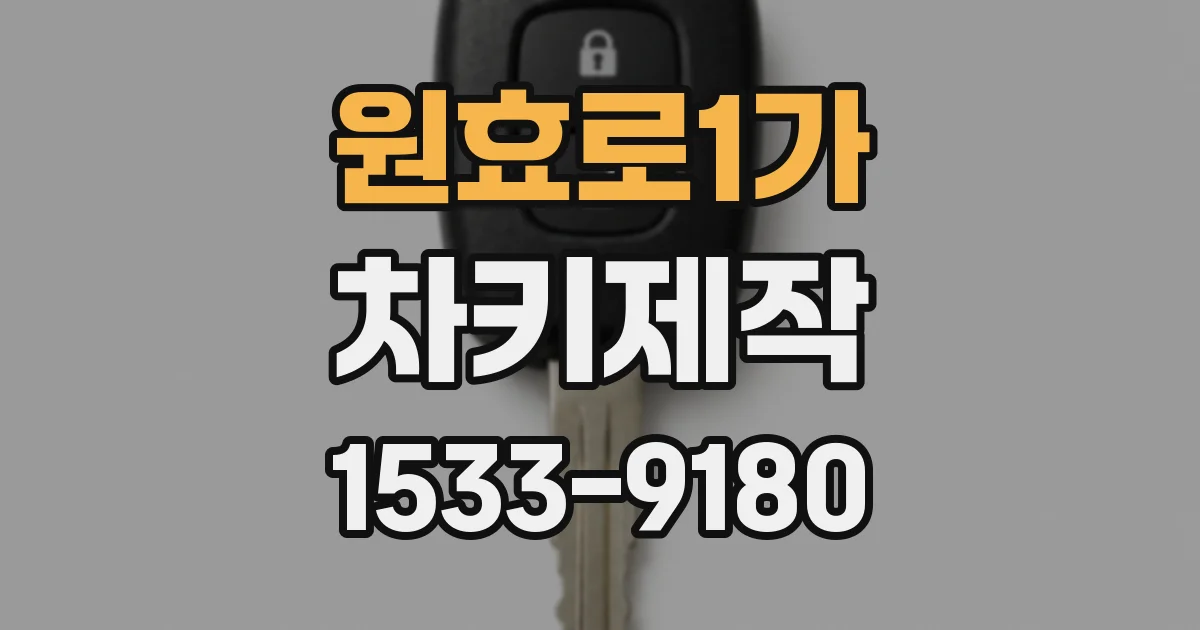 원효로1가 차키제작