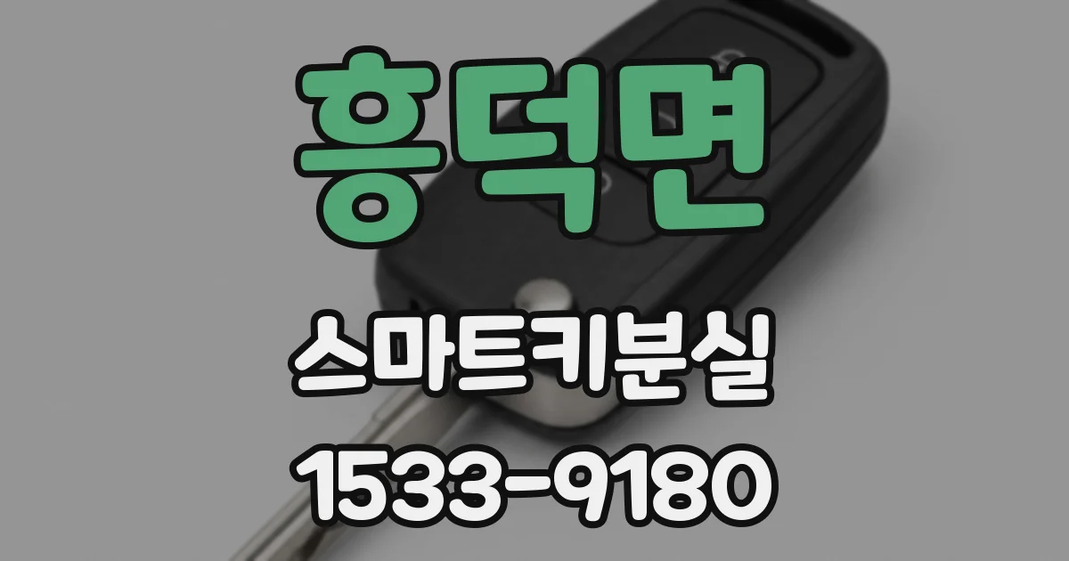 흥덕면 스마트키분실