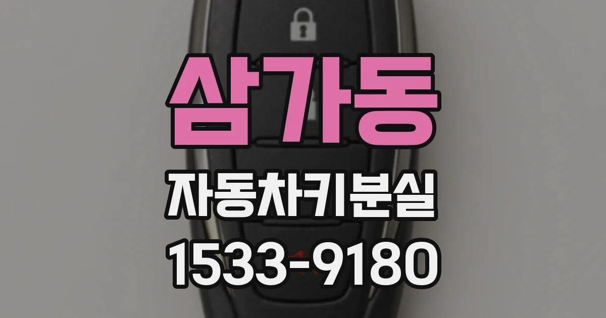 삼가동 자동차키분실