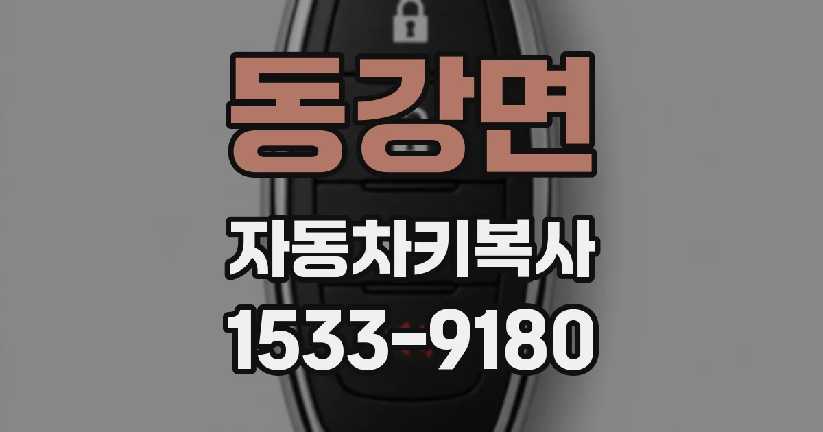 동강면 자동차키복사