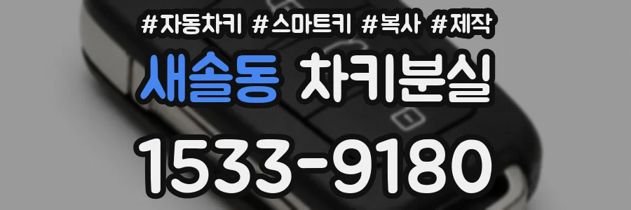 새솔동 차키분실