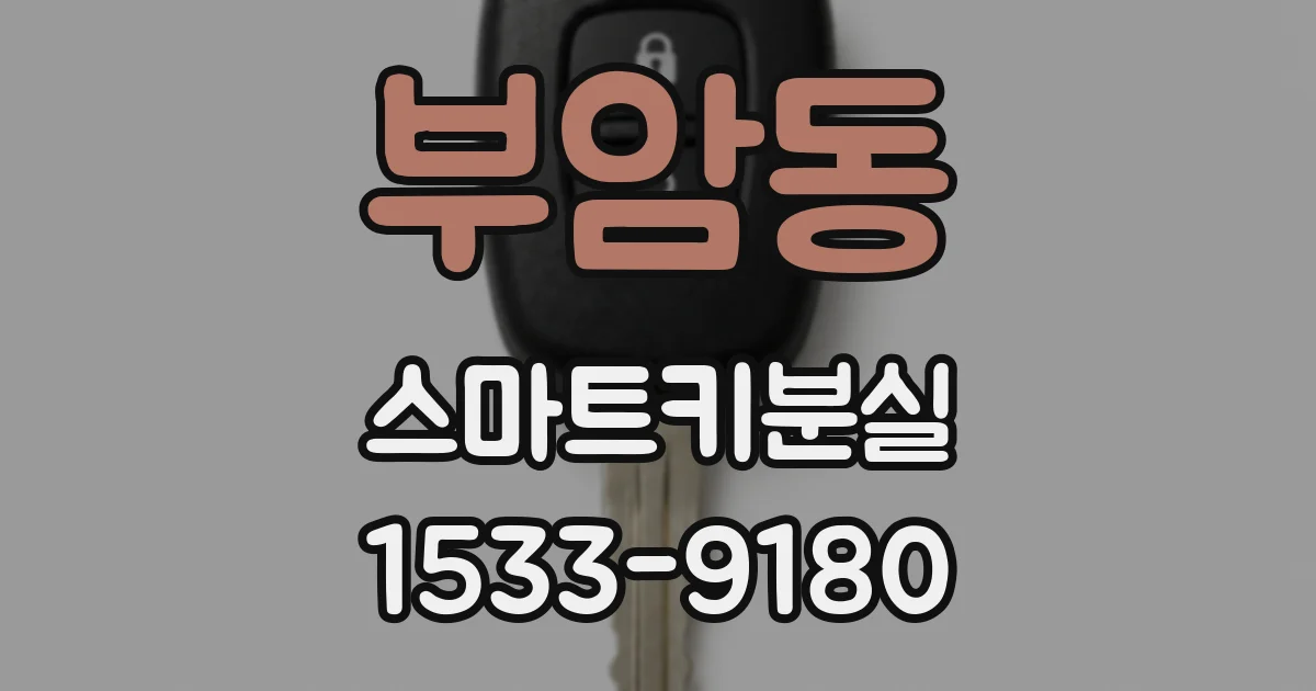 부암동 스마트키분실