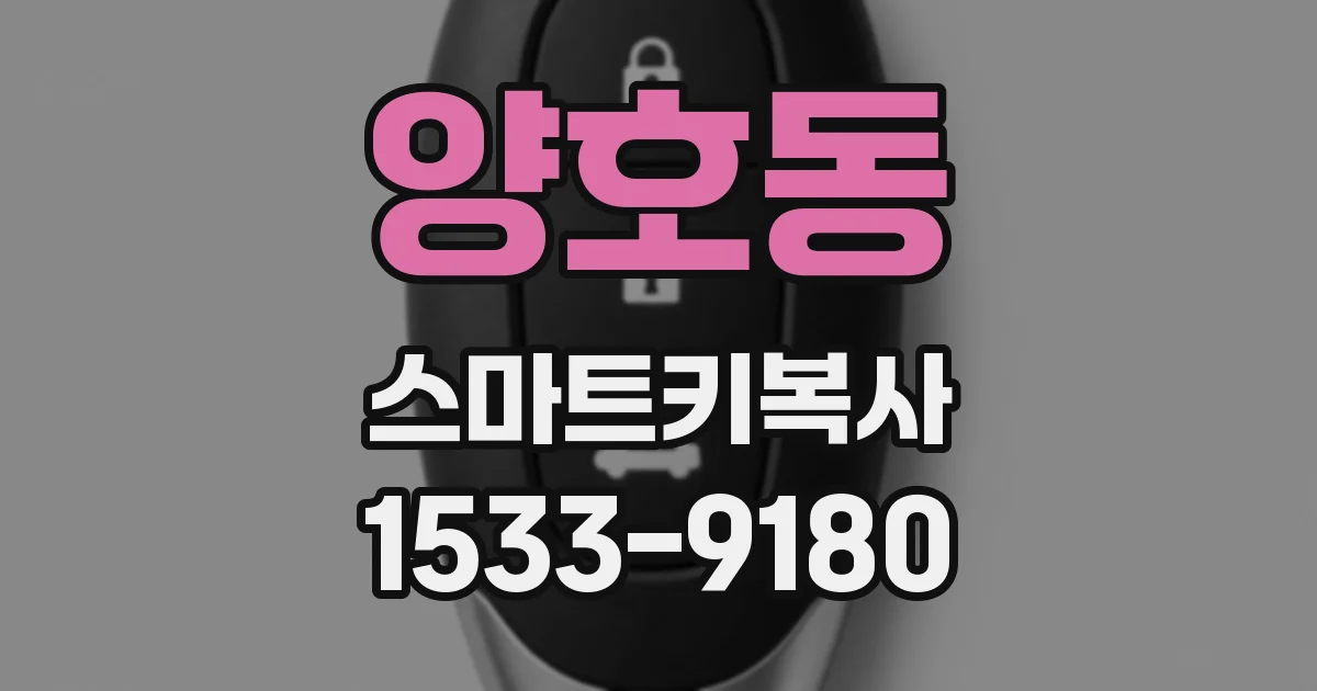 양호동 스마트키복사