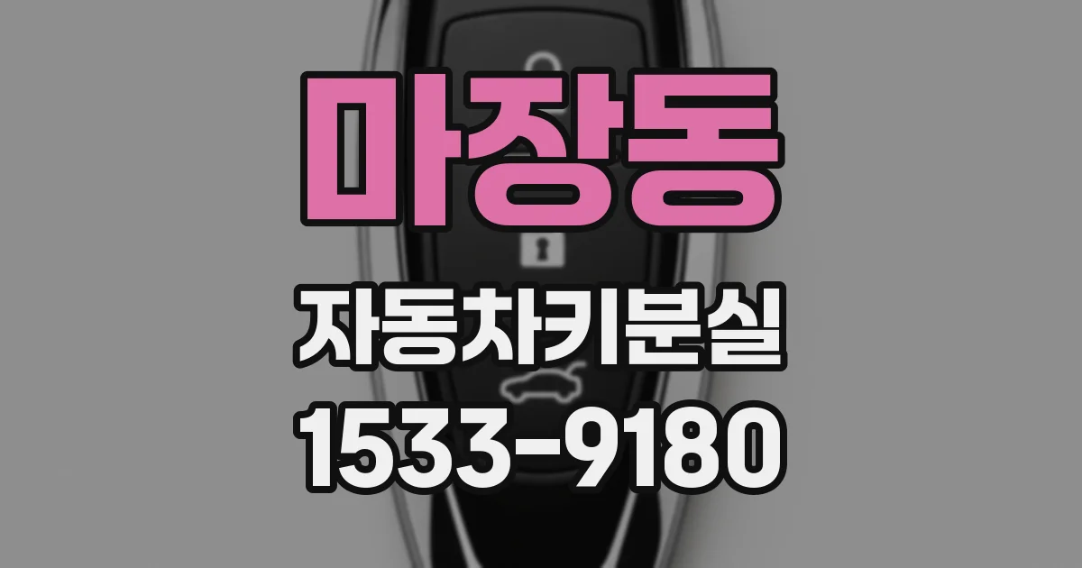 마장동 자동차키분실