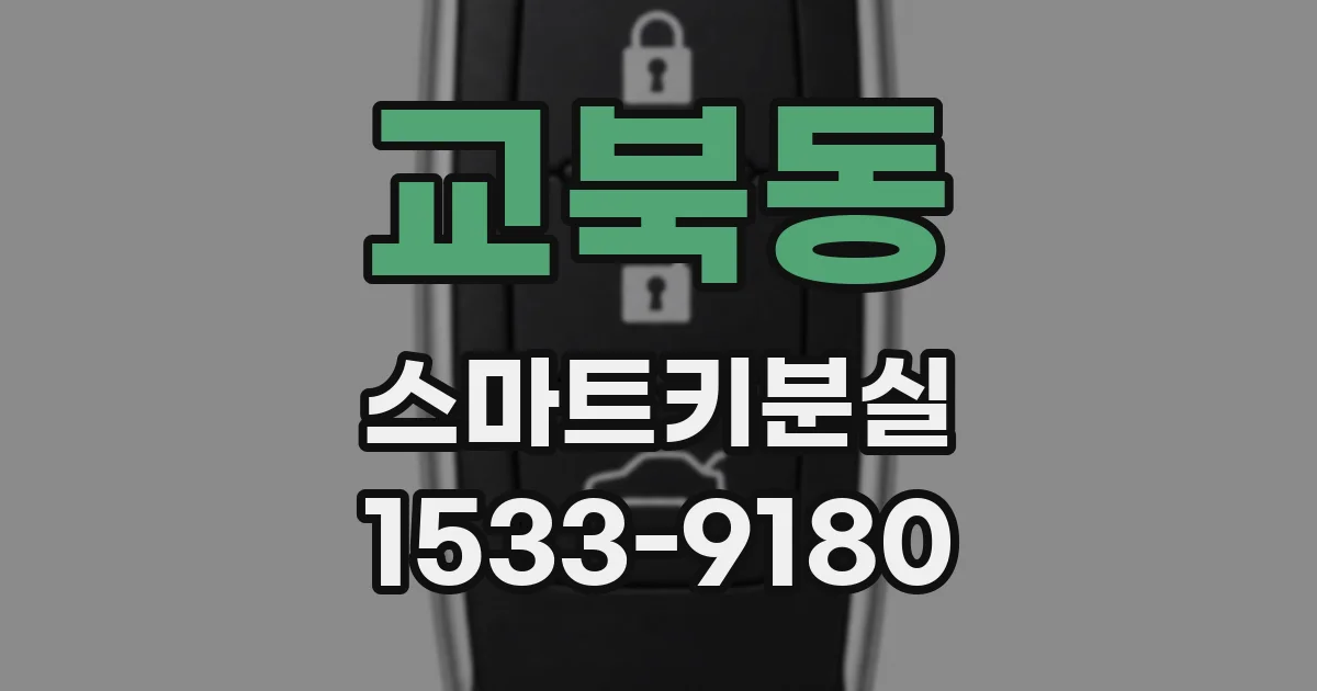 교북동 스마트키분실