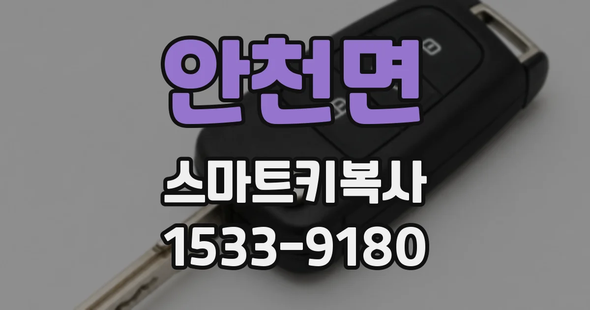 안천면 스마트키복사