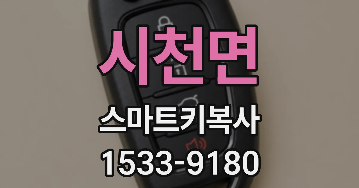 시천면 스마트키복사
