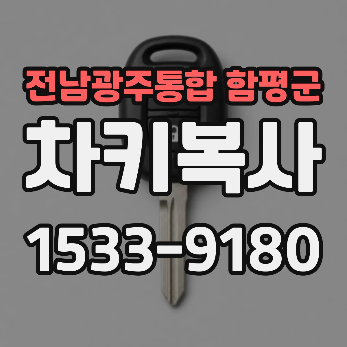 전남광주통합 함평군 차키복사