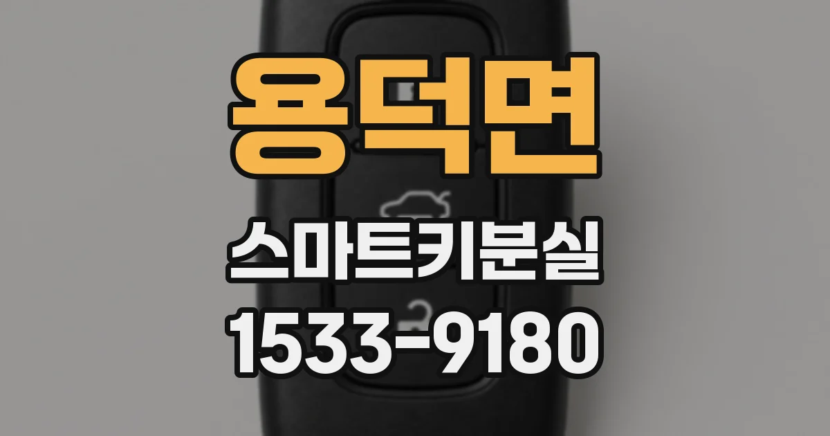 용덕면 스마트키분실