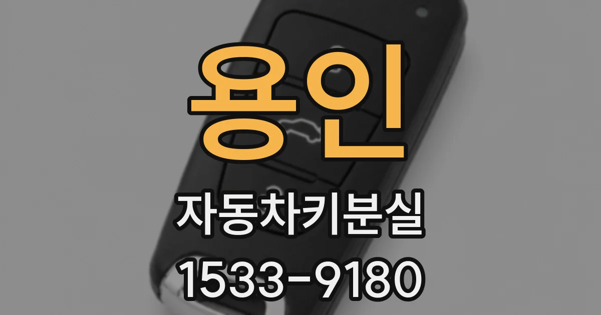 용인 자동차키분실