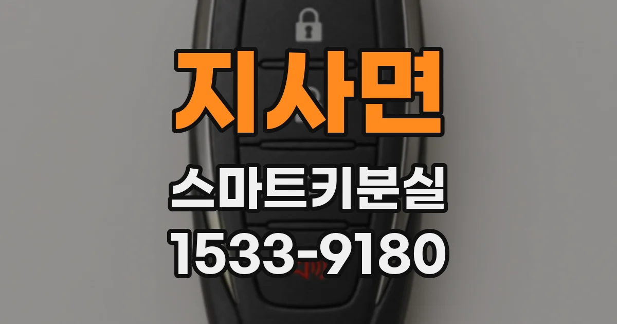 지사면 스마트키분실