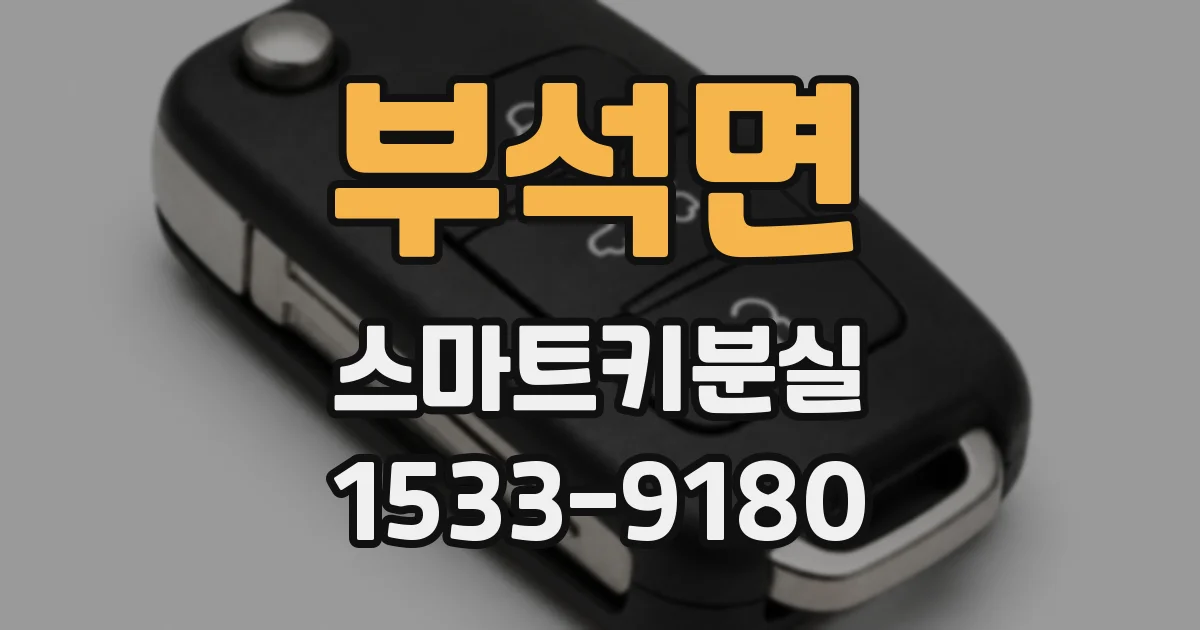 부석면 스마트키분실