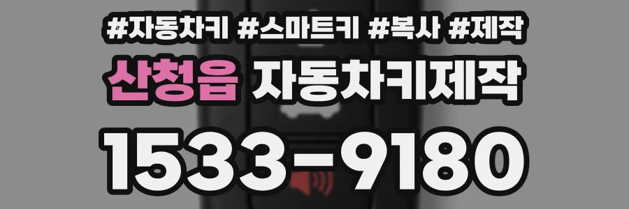산청읍 자동차키제작