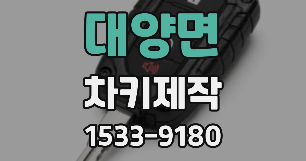 대양면 차키제작