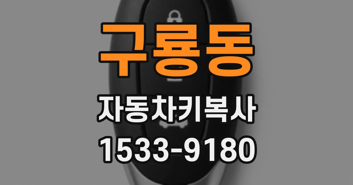 구룡동 자동차키복사
