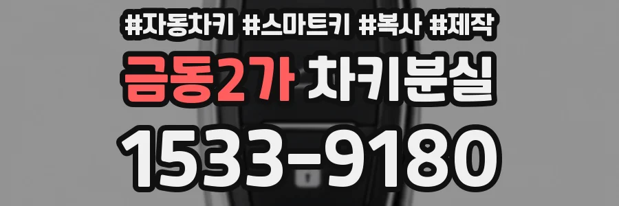 금동2가 차키분실