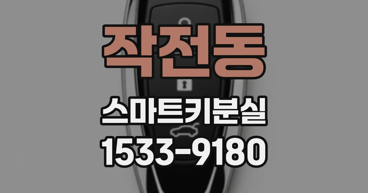 작전동 스마트키분실