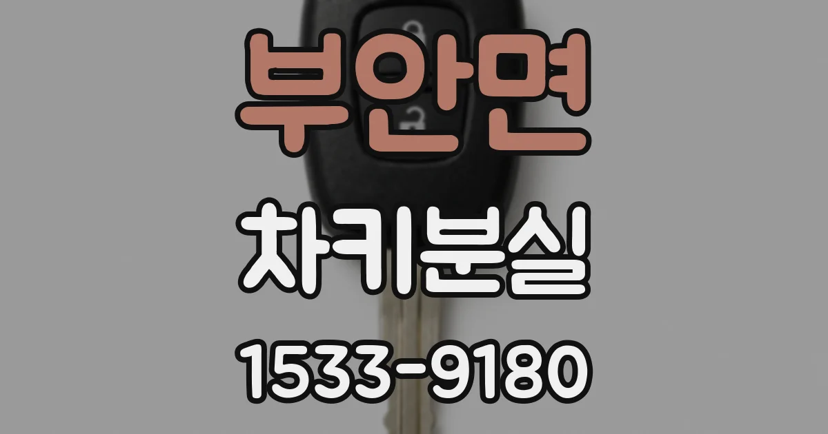 부안면 차키분실