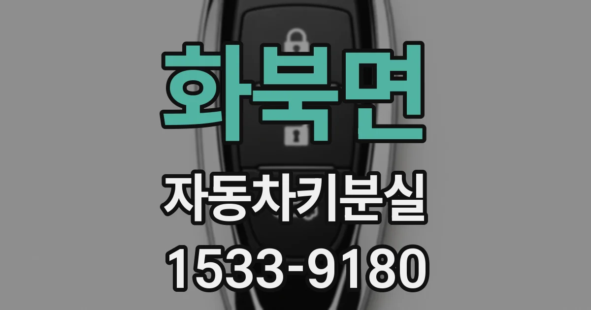 화북면 자동차키분실