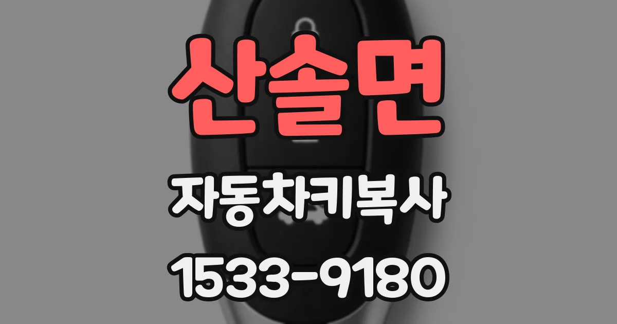 산솔면 자동차키복사