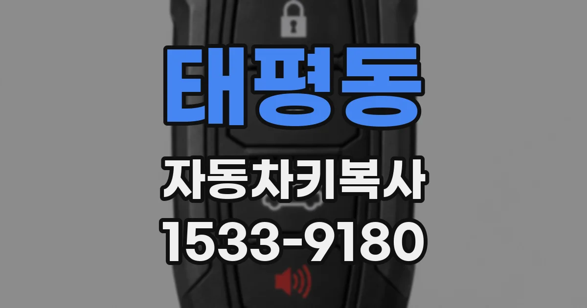 태평동 자동차키복사