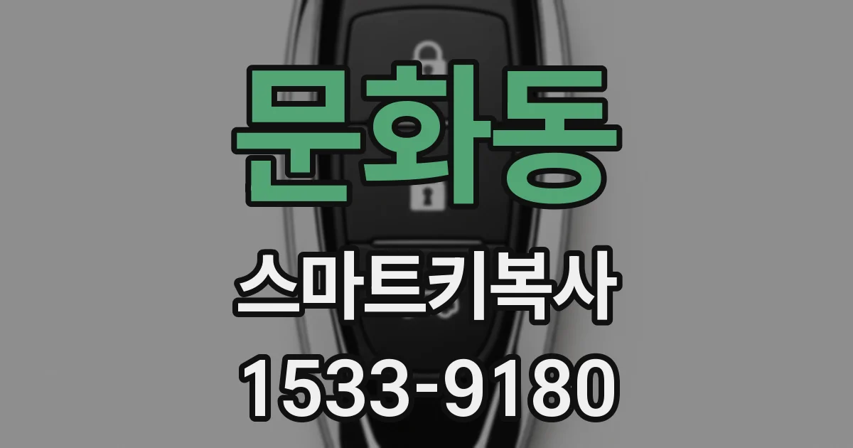 문화동 스마트키복사
