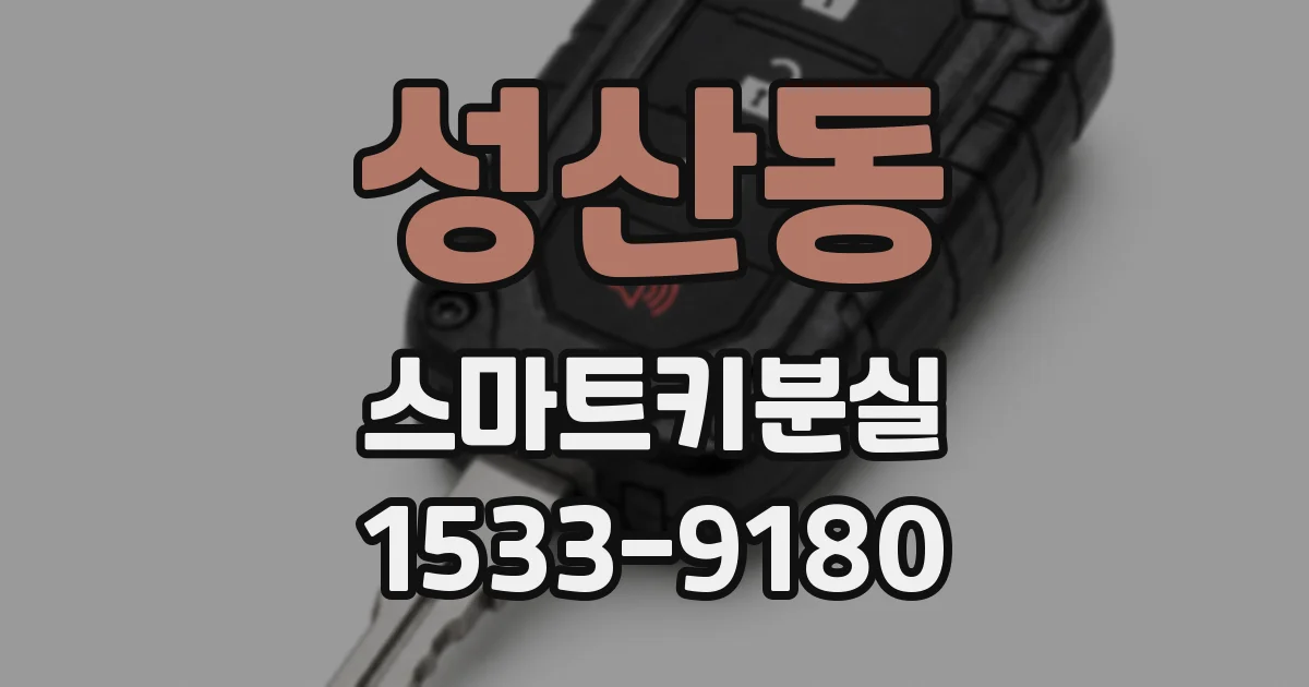 성산동 스마트키분실