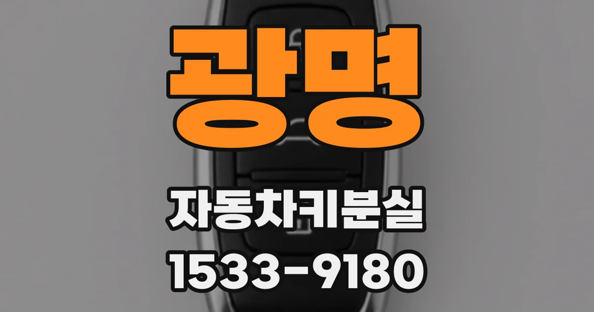 광명 자동차키분실